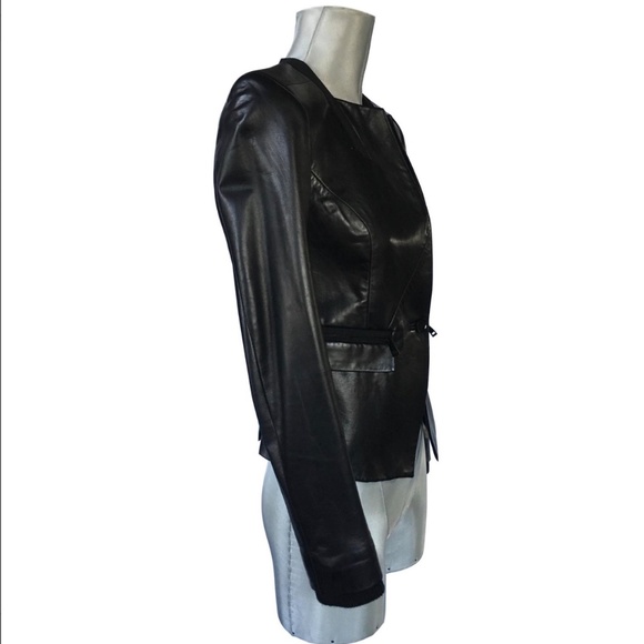 Like new JASON WU lamb Leather Jacket (sz 4) - Picture 4 of 5